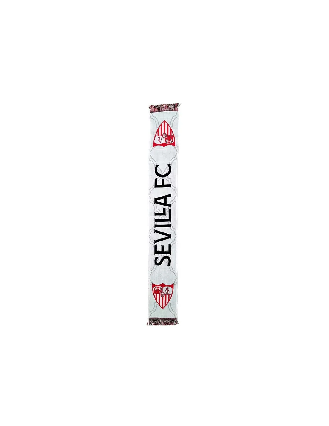 Bufanda blanca con escudos Sevilla FC