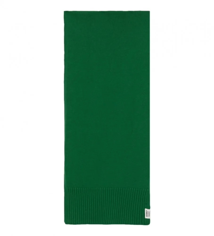 Bufanda de lana reciclada Woolalf verde