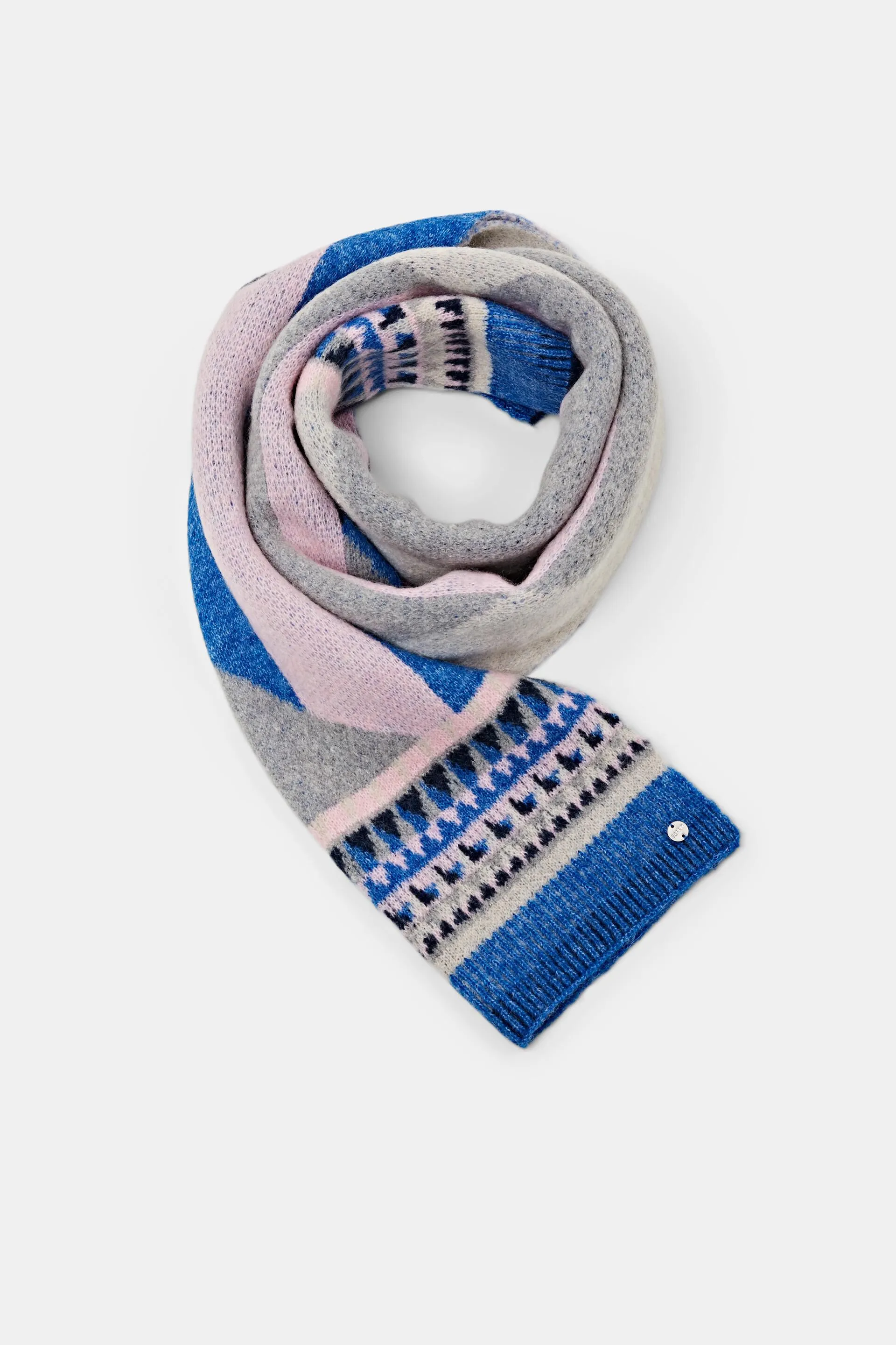 Bufanda estampada en mezcla de mohair