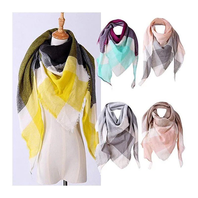 Bufanda manta DELUXE Tartán XXL – Mujer