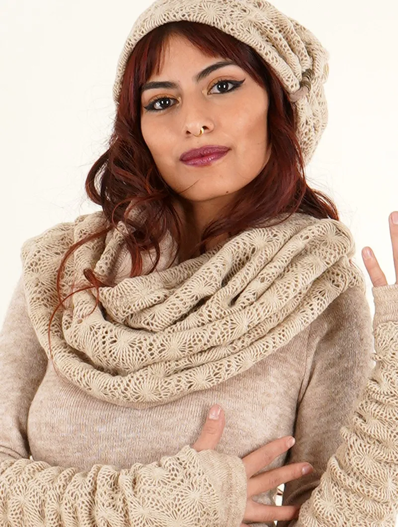Bufanda snood de ganchillo 