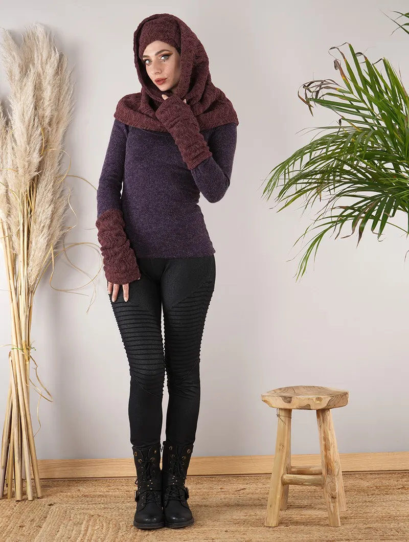 Bufanda snood de ganchillo 