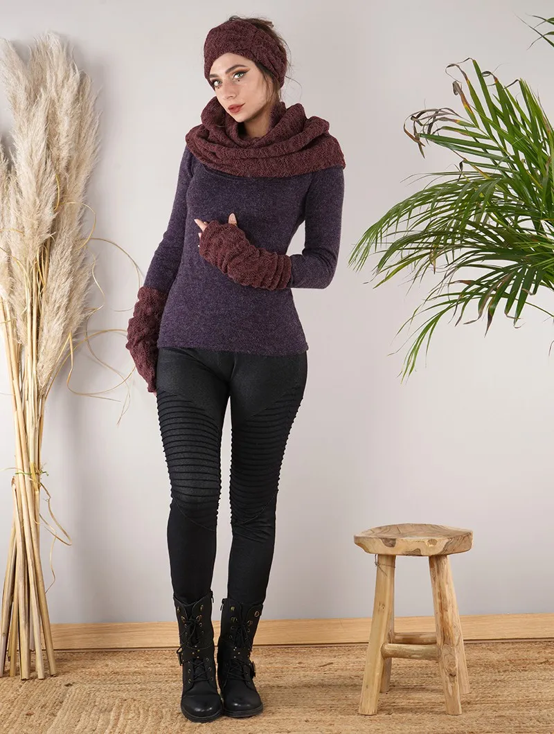 Bufanda snood de ganchillo 