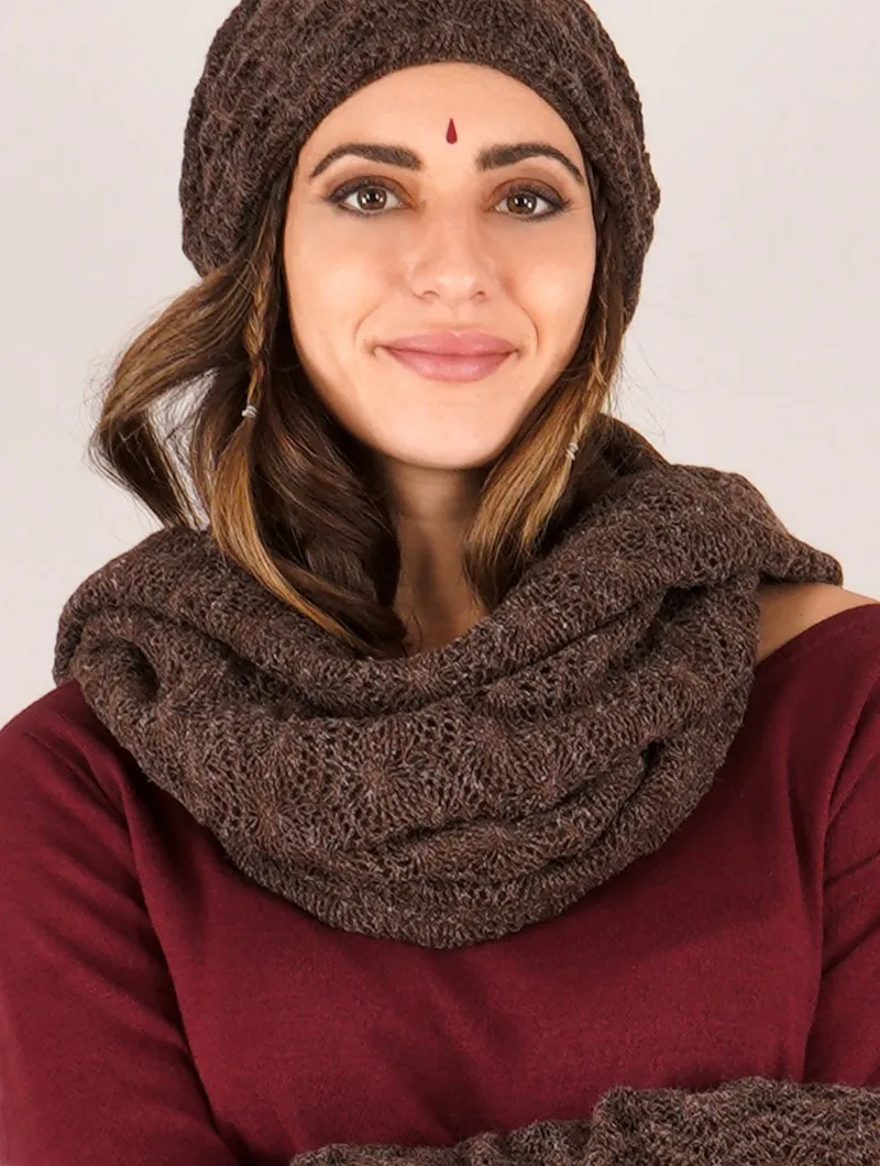 Bufanda snood de ganchillo 