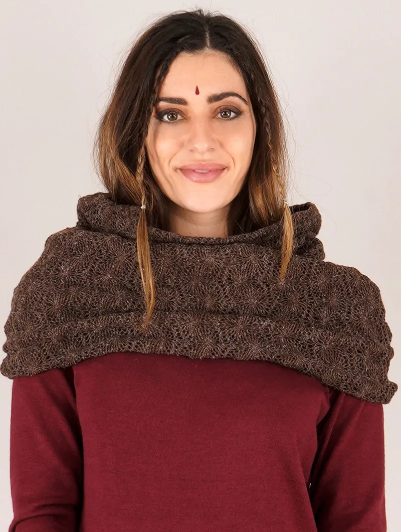 Bufanda snood de ganchillo 