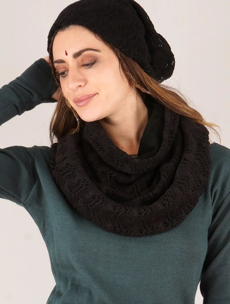 Bufanda snood de ganchillo 