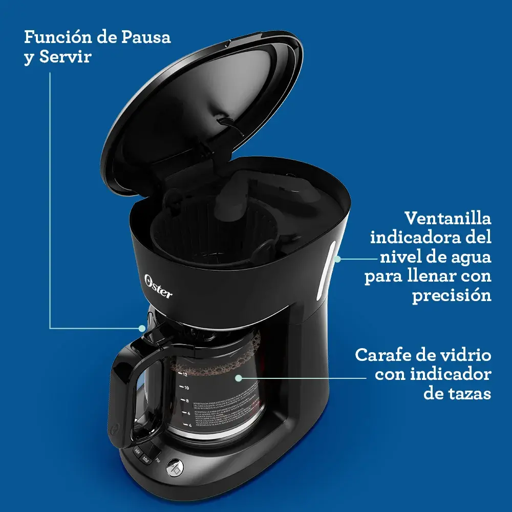 Cafetera programable 12 tazas