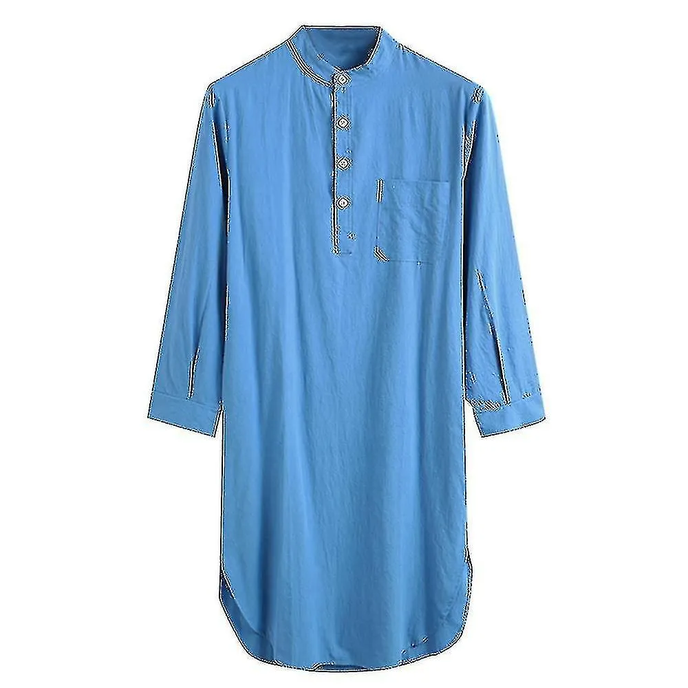 Camisa de dormir camisón de algodón para hombre de Yaying