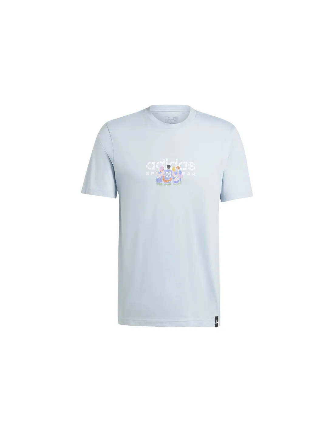 Camiseta adidas Codes Linear Graphic Hombre Azul