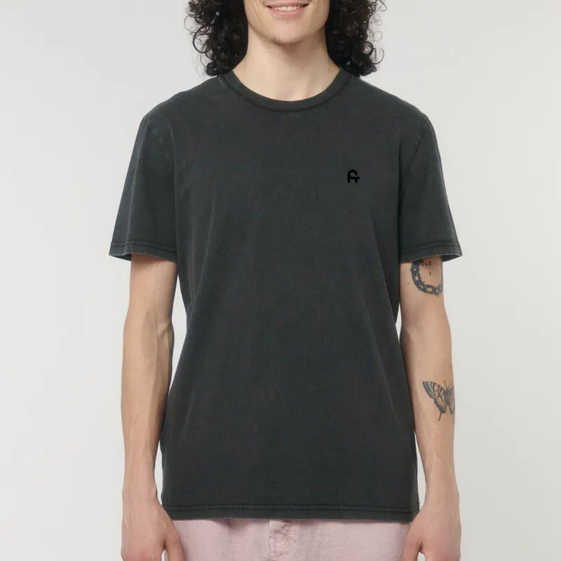 Camiseta Atlas: Vintage Bi Tee (G Dyed Black Rock)