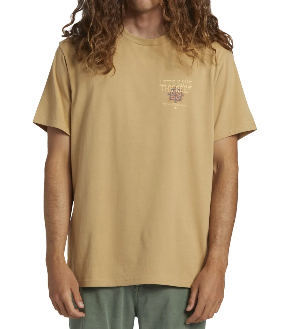 CAMISETA BILLABONG CG TIKI REEF ANTIQUE GOLD  SOLID