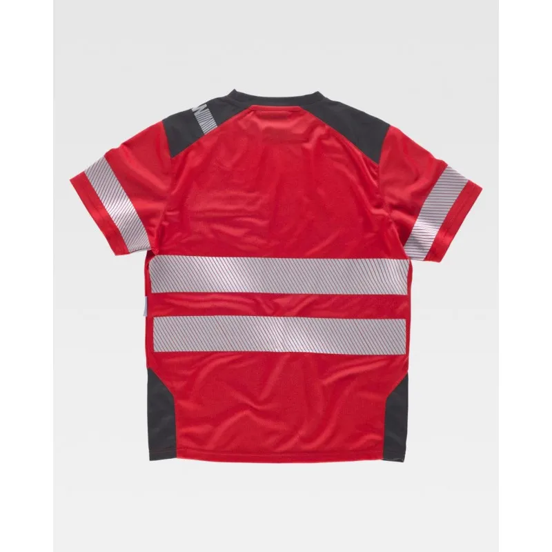 Camiseta combinada con cintas reflectantes segmentadas WORKTEAM C9242