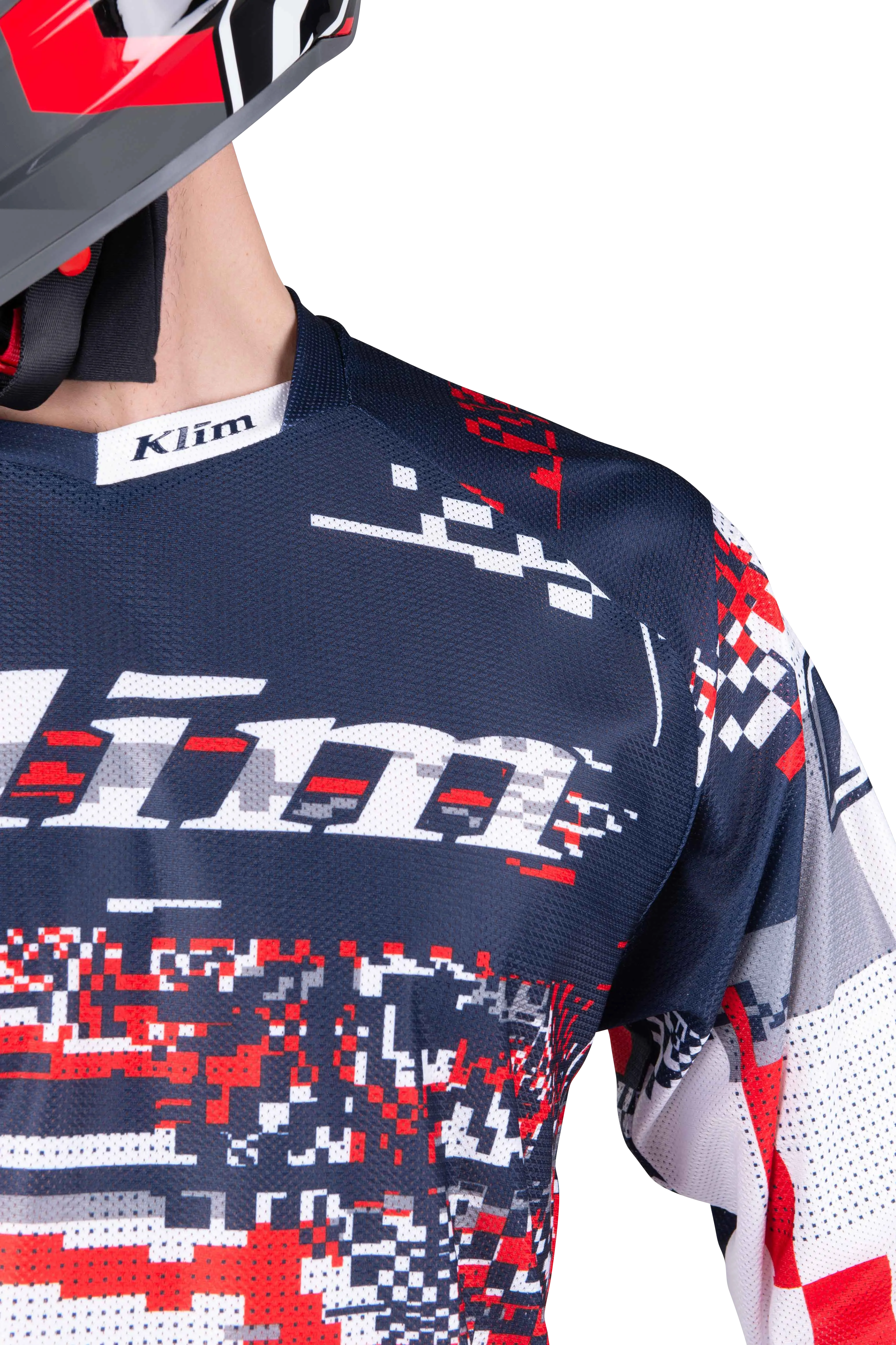 Camiseta de Cross Klim XC Lite Digital Chaos Roja 