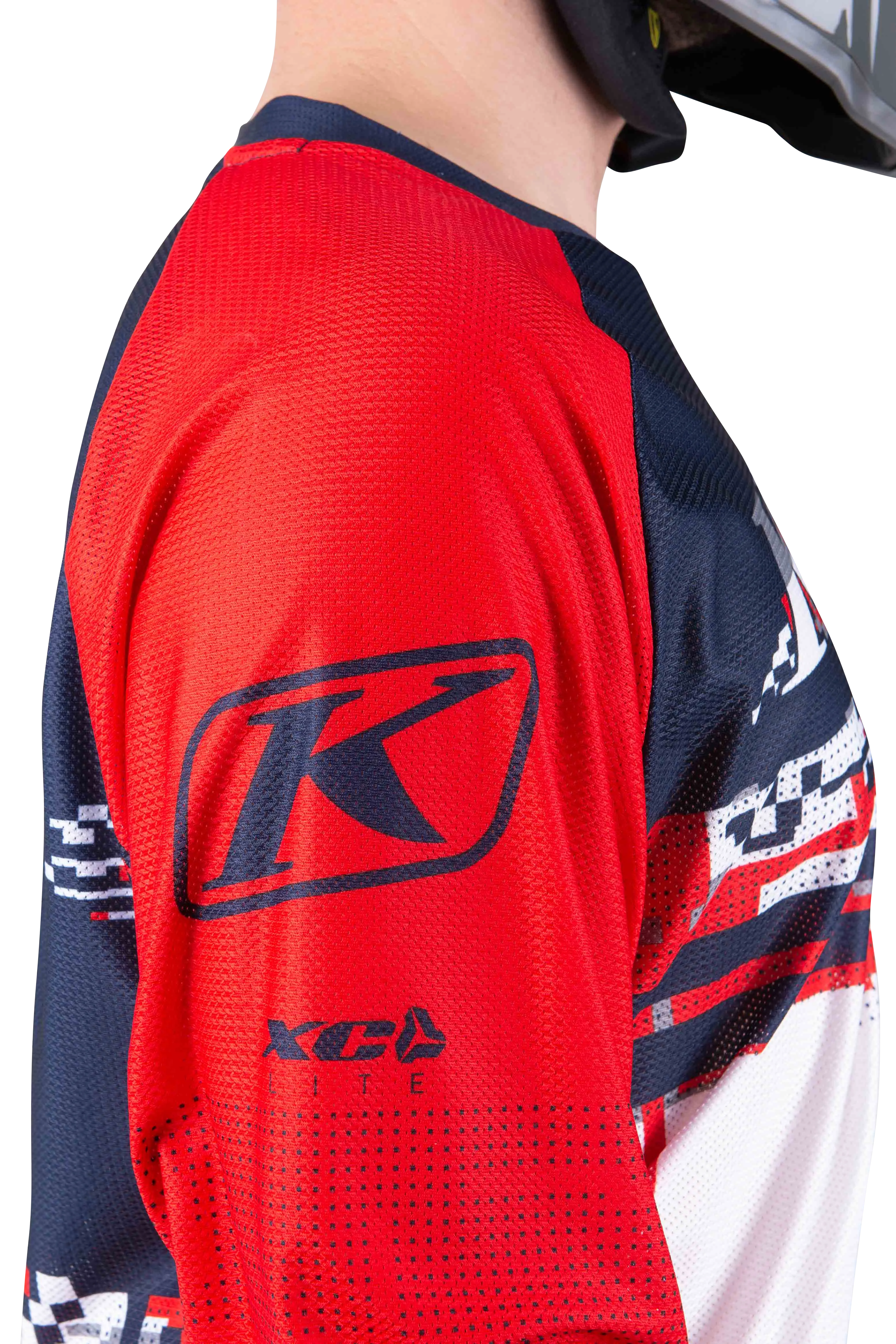 Camiseta de Cross Klim XC Lite Digital Chaos Roja 
