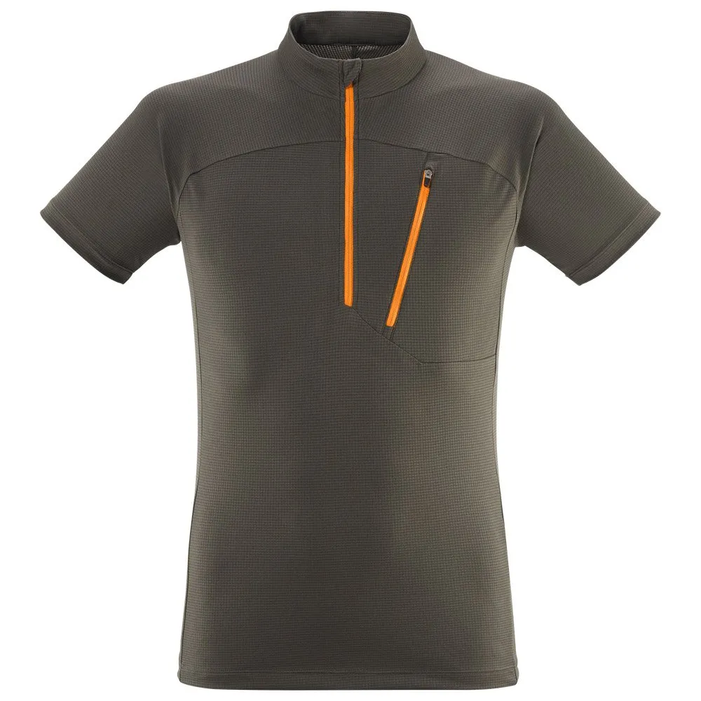 Camiseta de escalada Millet Morpho Zip Ss Deep Jungle