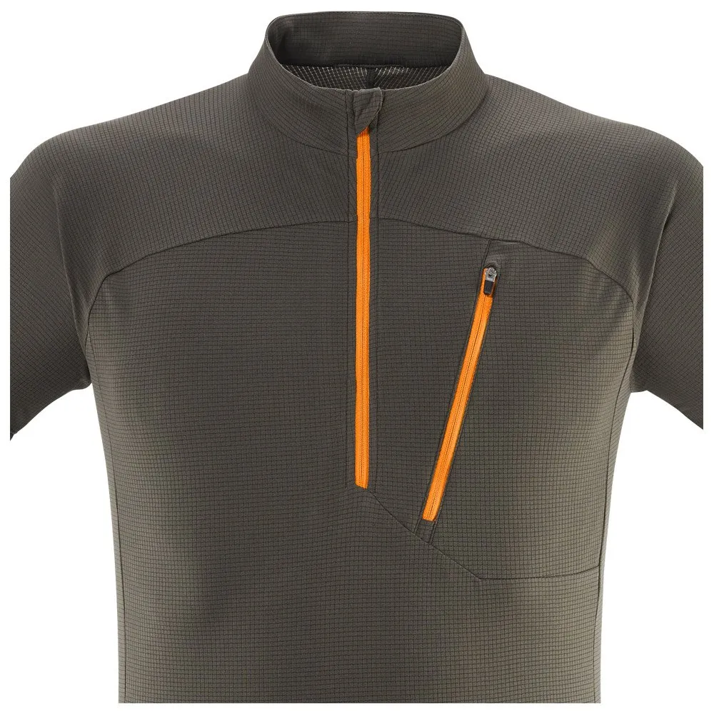 Camiseta de escalada Millet Morpho Zip Ss Deep Jungle