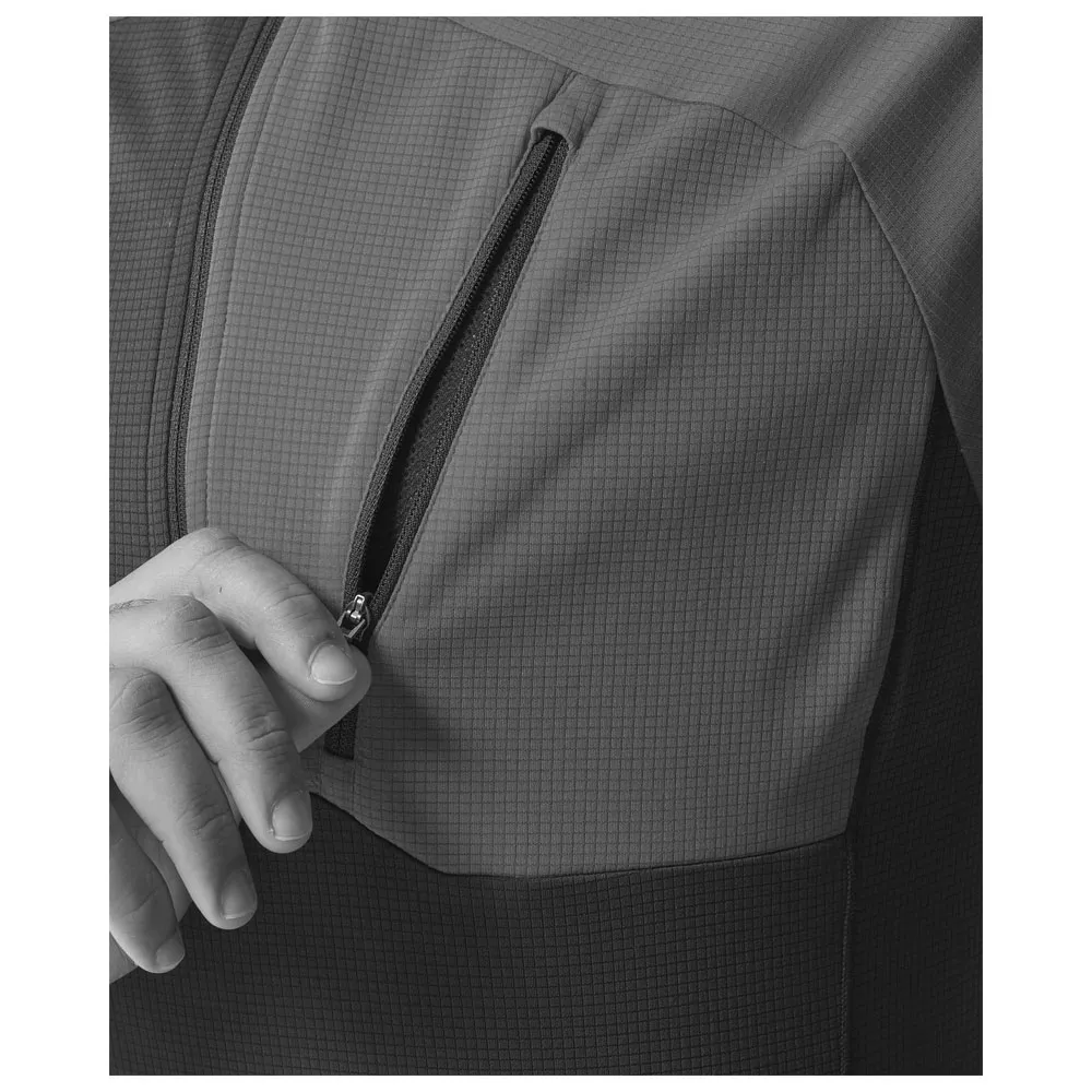 Camiseta de escalada Millet Morpho Zip Ss Safran Deep Jungle