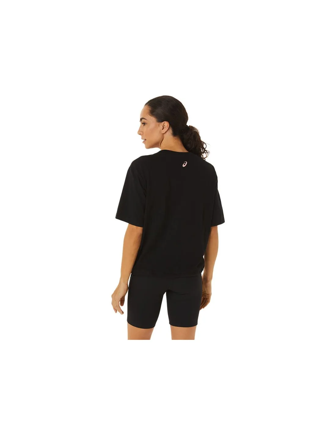 Camiseta de fitness Asics Tiger negro Mujer