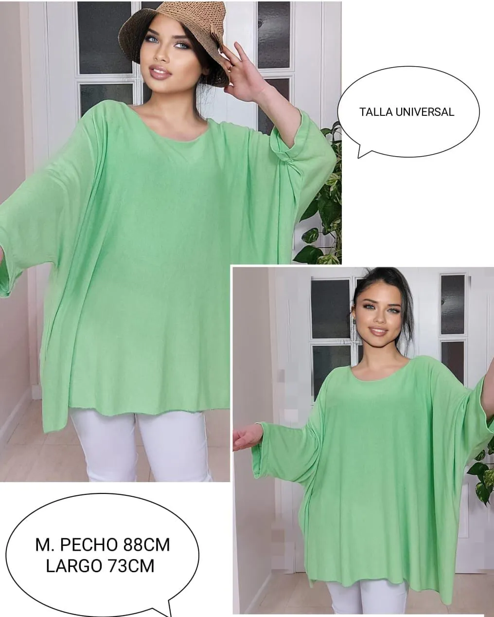 Camiseta de Punto Fino Mujer Talla Grande