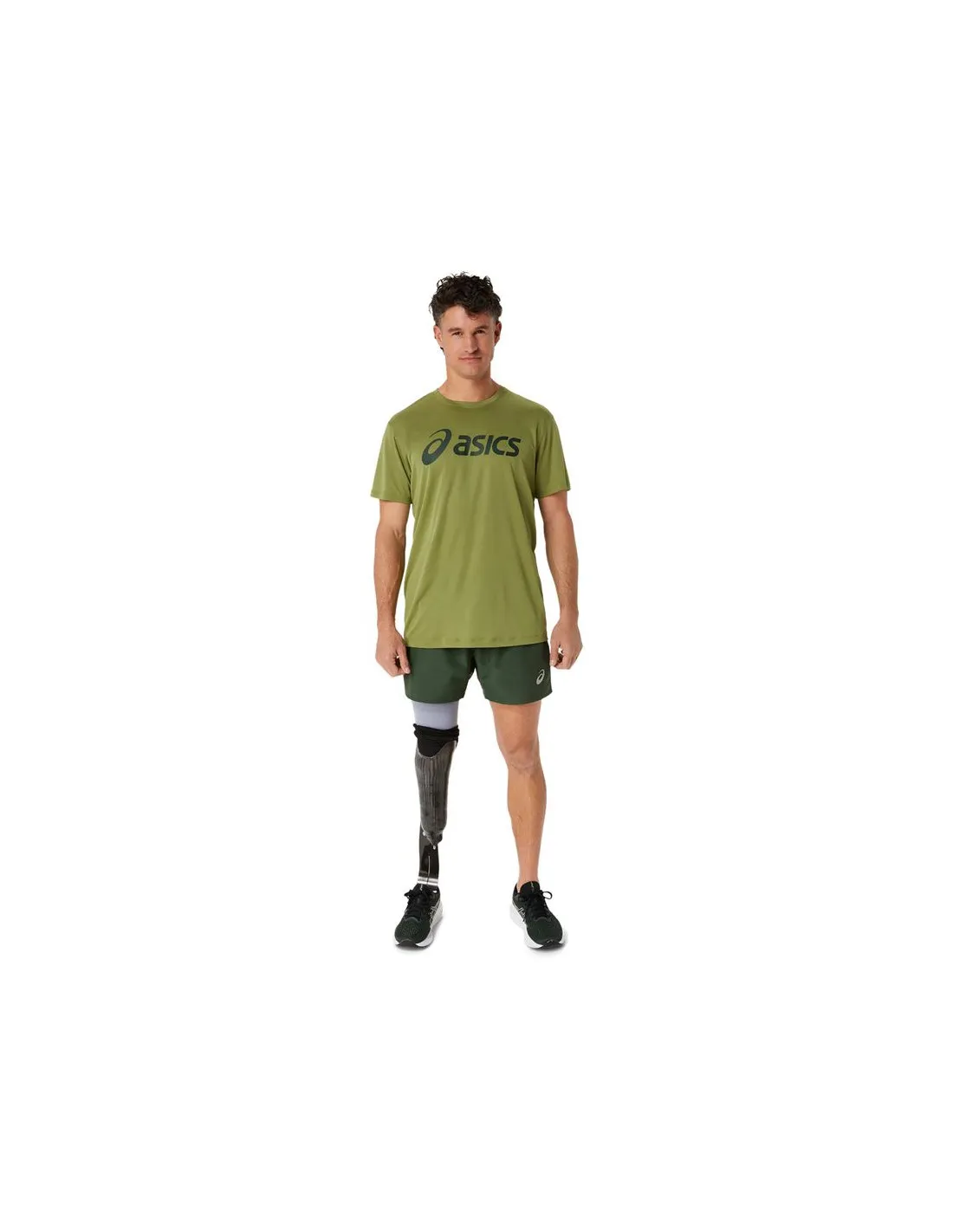 Camiseta de Running ASICS Core Top Hombre Cactus/Rain Forest