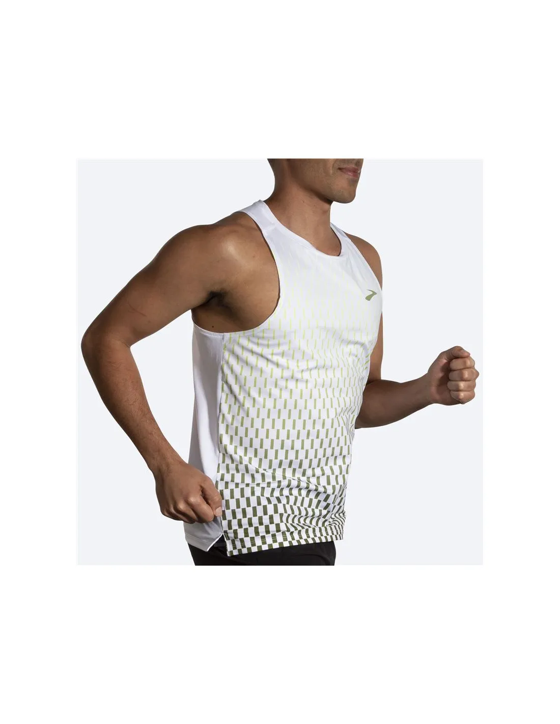 Camiseta de Running Brooks Atmosphere Singlet 2.0 Hombre Blanco