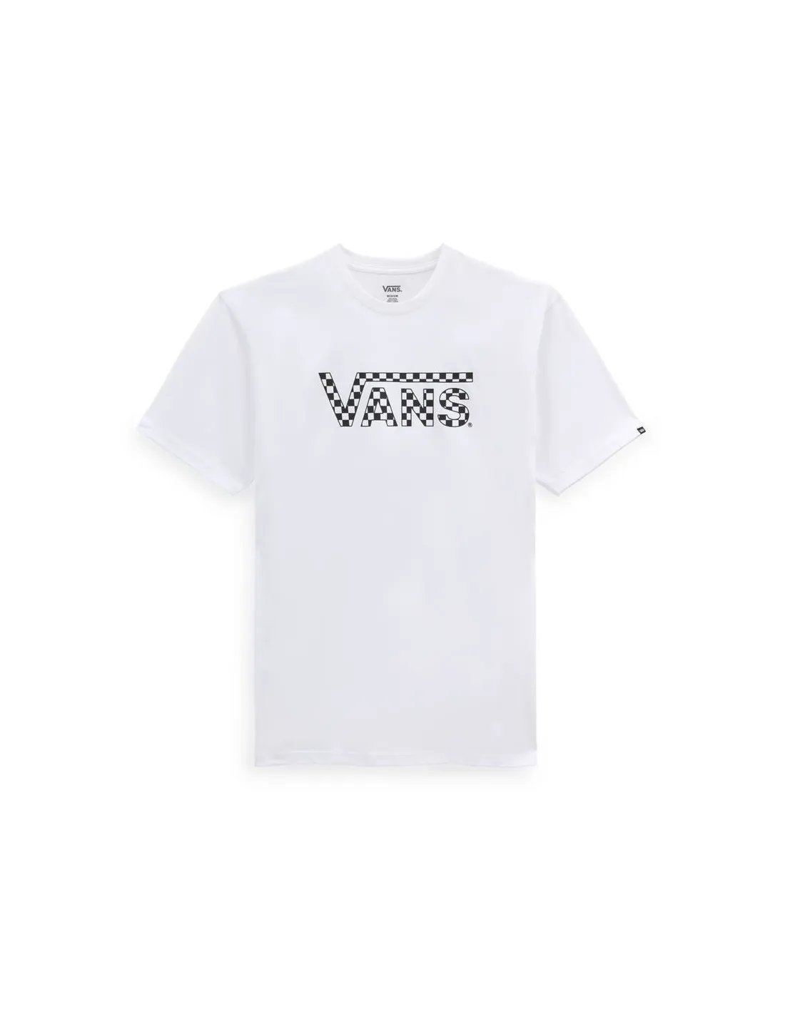 CAMISETA VANS CHECKERED VANSB BLANCO HOMBRE