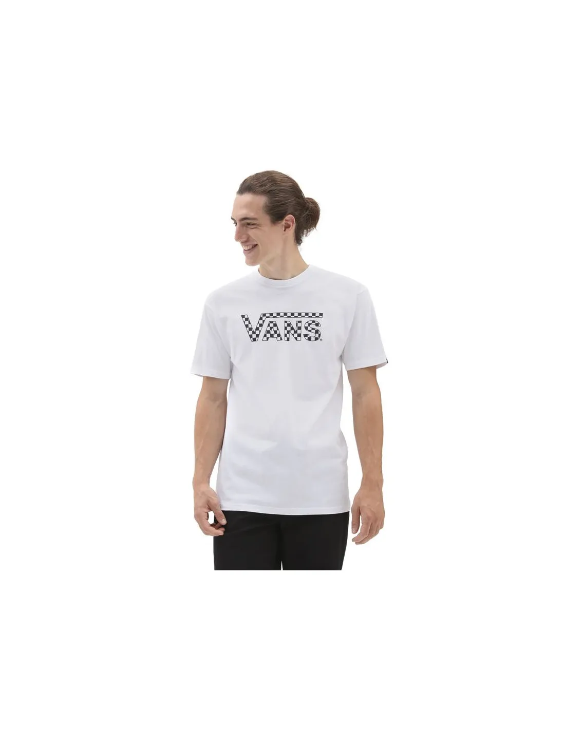 CAMISETA VANS CHECKERED VANSB BLANCO HOMBRE