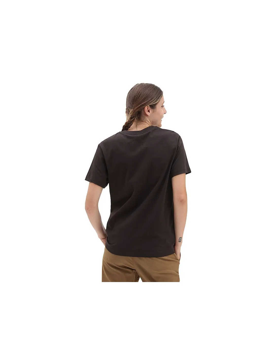 CAMISETA VANS WREATH OF FLOWERS BFF TEEB NEGRO MUJER