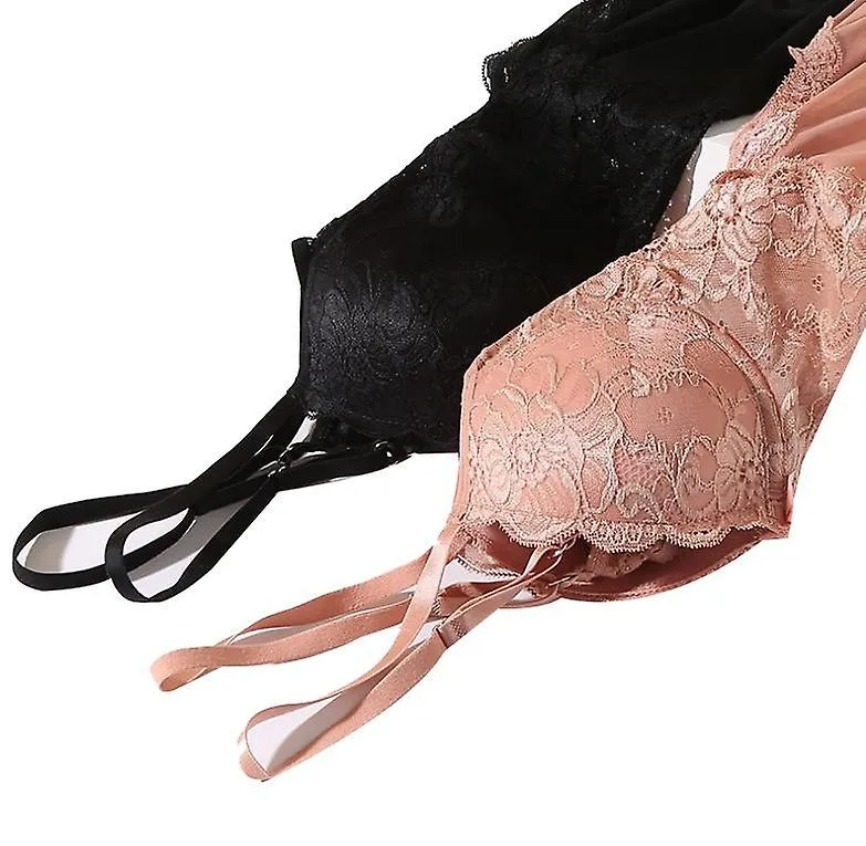 Camisón de malla de encaje de encaje para mujer