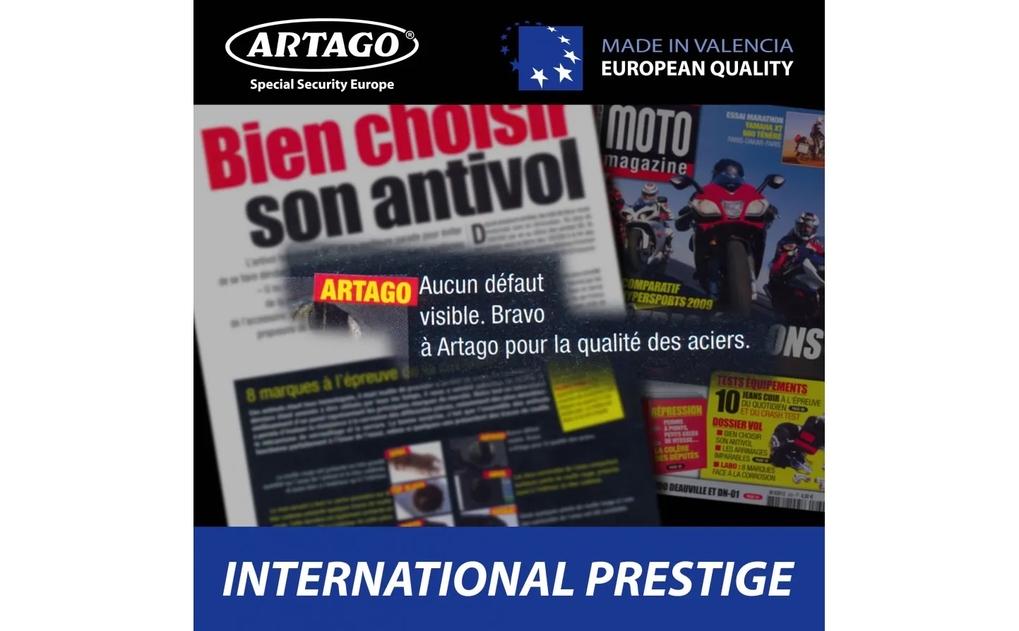 CANDADO MOTO ANTIRROBO U ARTAGO 18ART ø18  270X85 |18ART270|