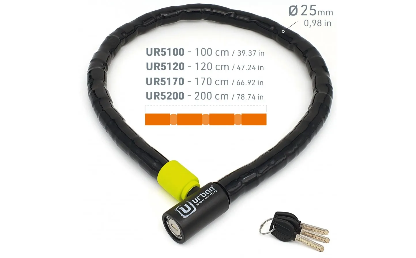 Candado Urban Duoflex 100 Cm |UR5100|
