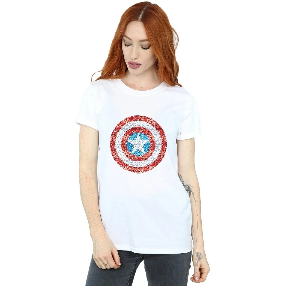 Captain America Pixelated Shield
