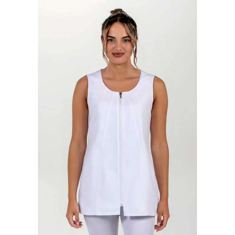CASACA SIN MANGAS CURVAS BLANCA  DYNEKE