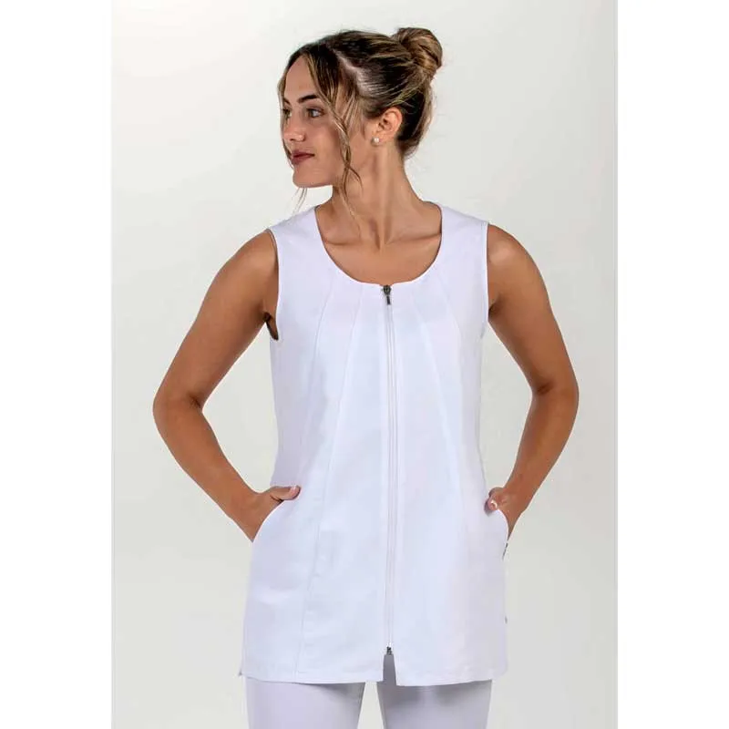 CASACA SIN MANGAS CURVAS BLANCA  DYNEKE