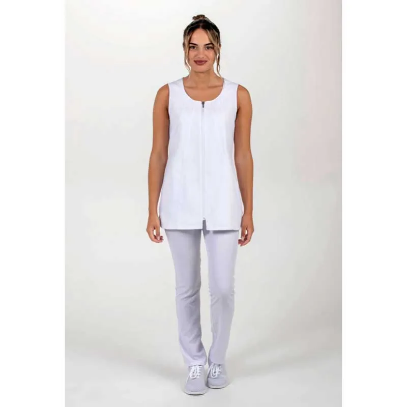 CASACA SIN MANGAS CURVAS BLANCA  DYNEKE