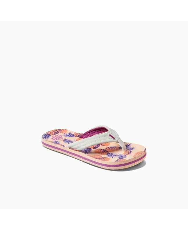 Chanclas Reef Kids Ahi Coral Pineapples 