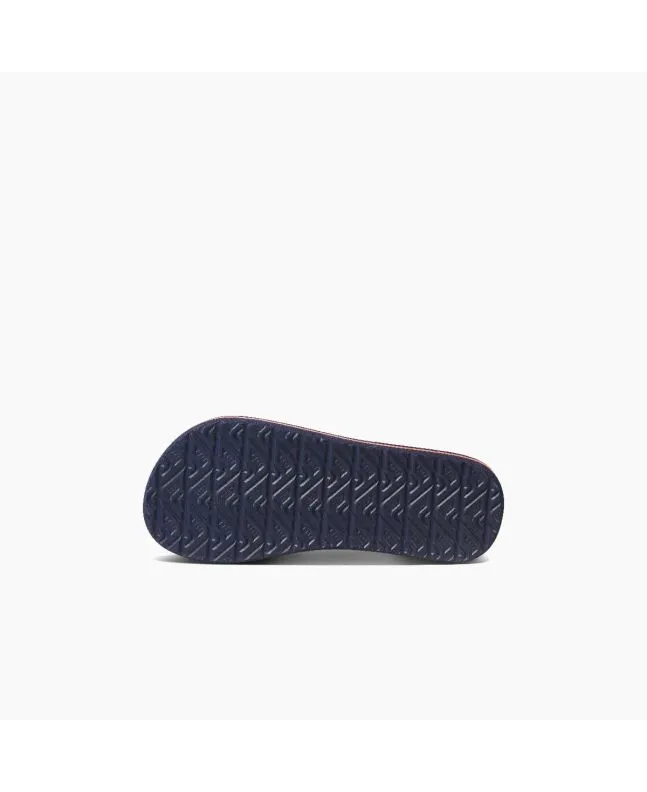 Chanclas Reef Kids Ahi Navy Palms Stripe 