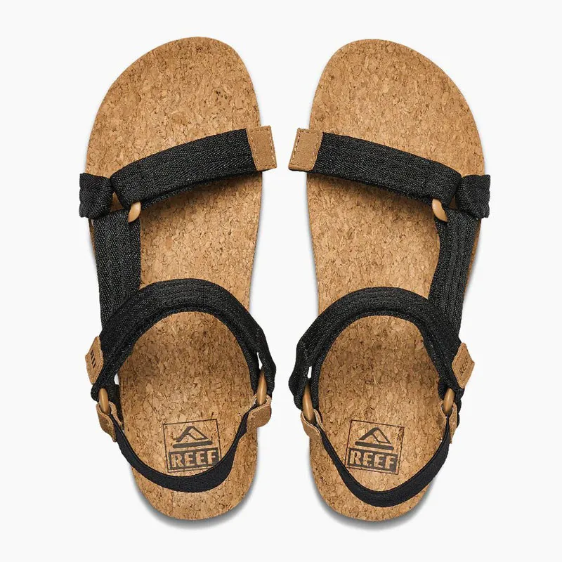 Chanclas Reef: W Cushion Rem Hi (Black Tan)