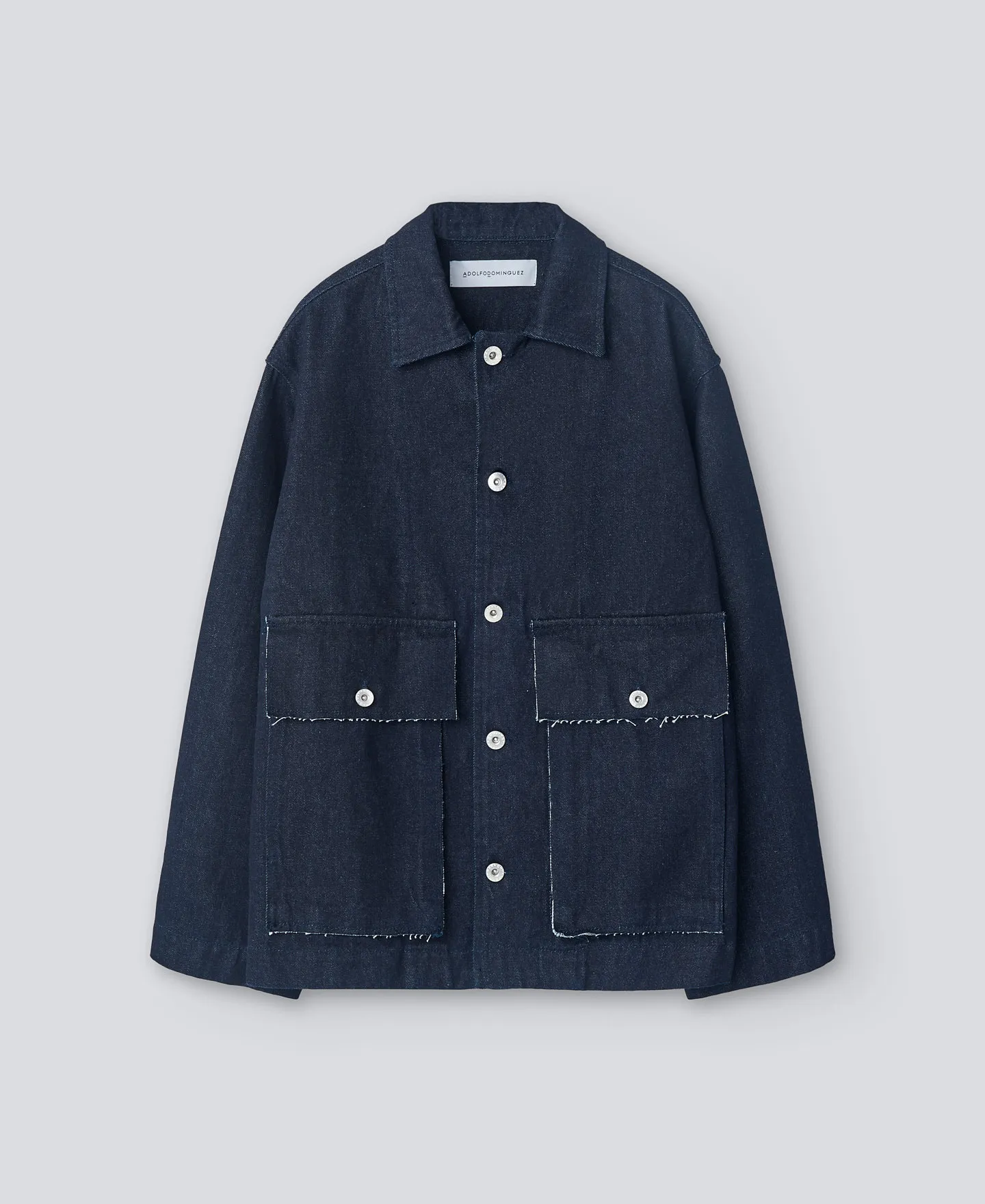 Chaqueta algodón orgánico azul mujer