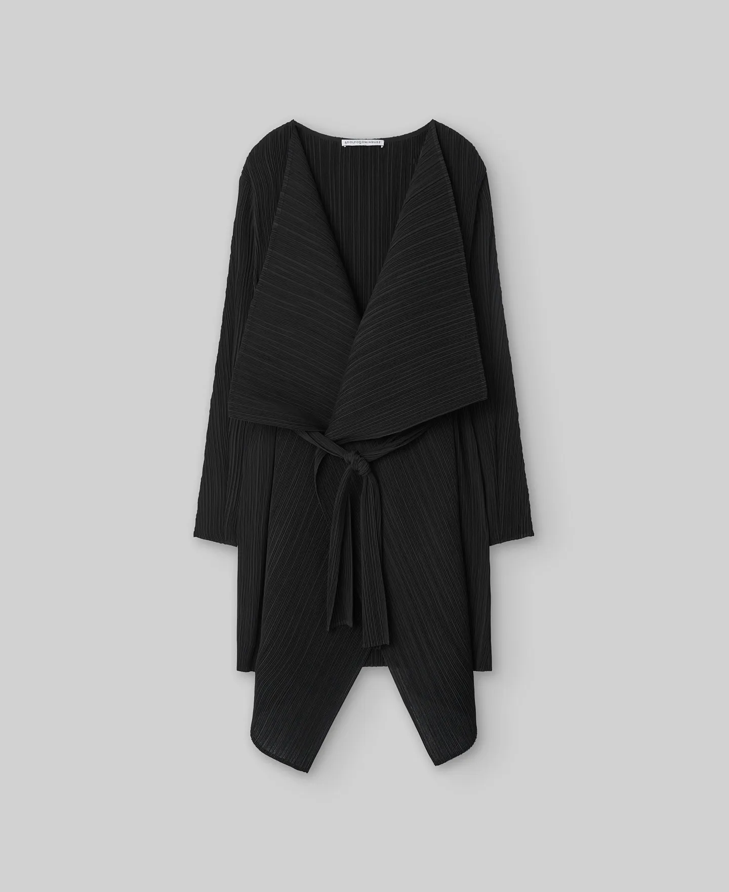 Chaqueta asimétrica crinkle mujer