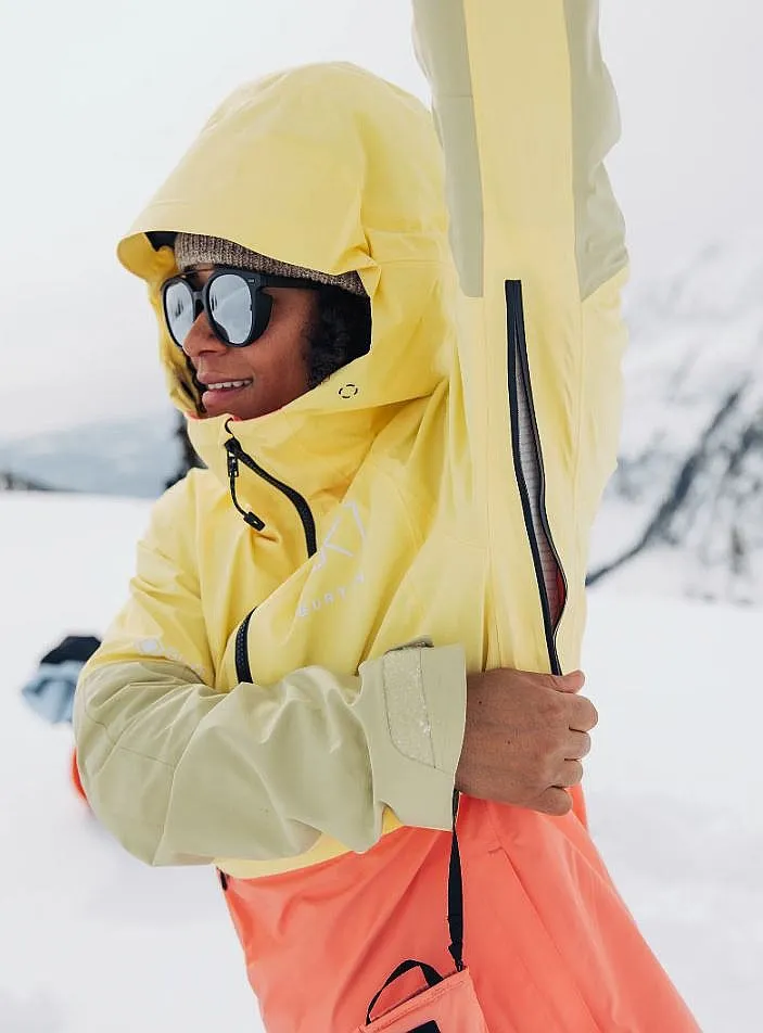 CHAQUETA BURTON KIMMY ANORAK AK 2L GORETEX  BUTTERMILK/REEF PINK/MUSHROOM  WOMEN´S