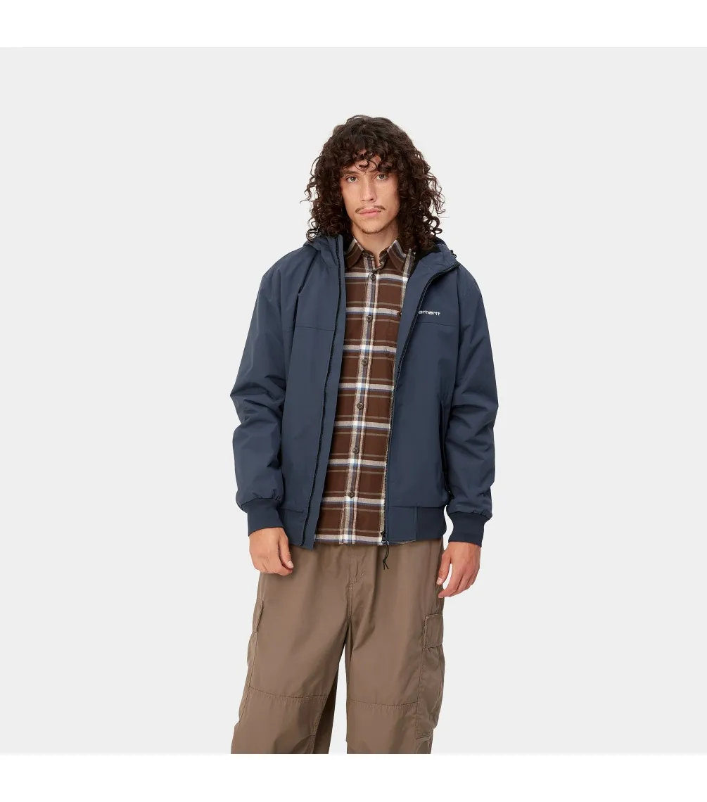 CHAQUETA CARHARTT WIP HOODED SAIL  BLUE / WHITE
