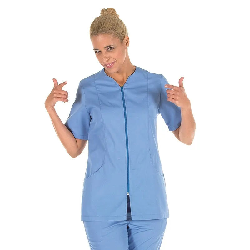 CHAQUETA CELESTE DE MUJER EN MANGA CORTA SICILIA  GARY'S