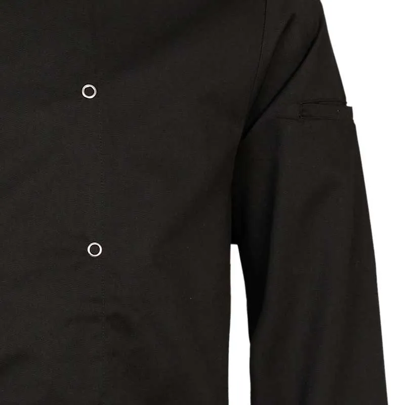 CHAQUETA COCINERO SARGA MANGA LARGA NEGRA ALZIRA  ROGER