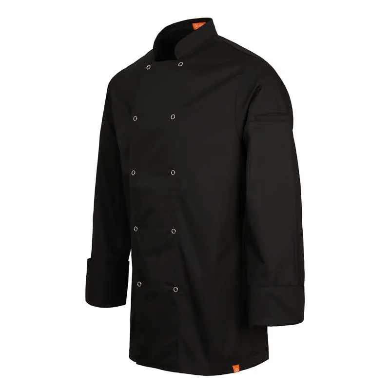 CHAQUETA COCINERO SARGA MANGA LARGA NEGRA ALZIRA  ROGER