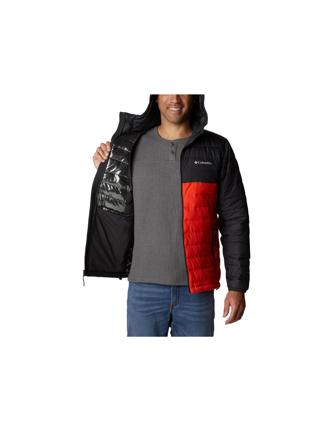 Chaqueta Columbia Powder Lite™ con capucha Hombre Orange