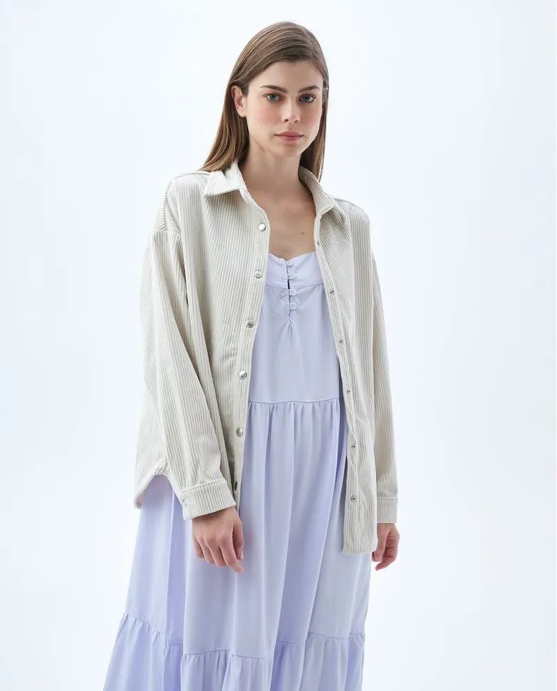 Chaqueta con abertura para mujer
