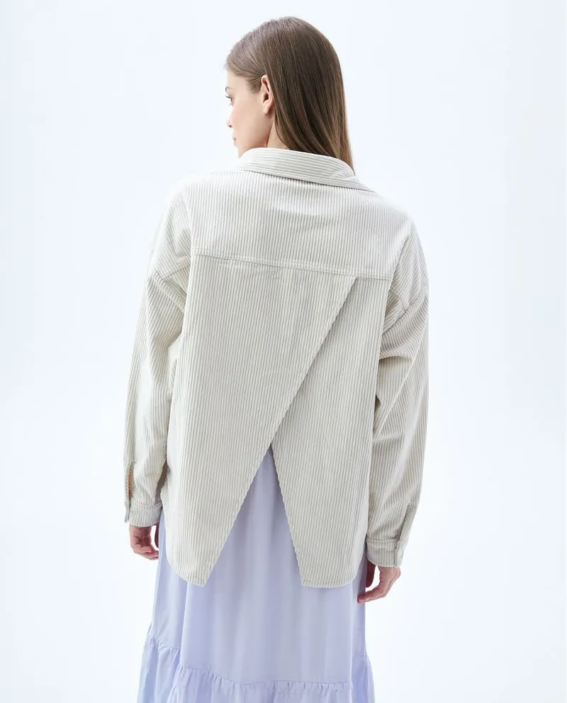Chaqueta con abertura para mujer