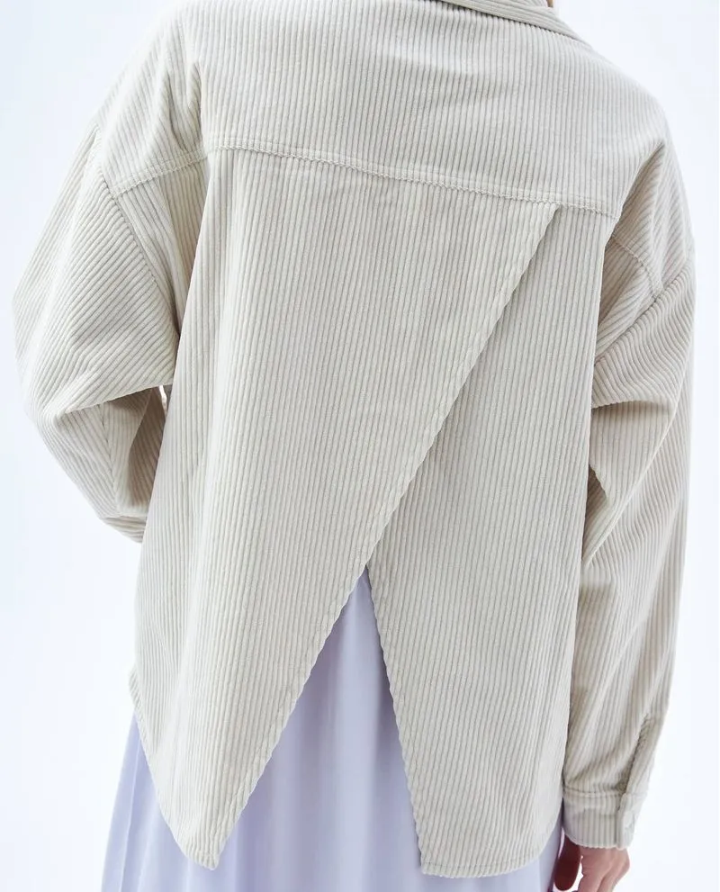 Chaqueta con abertura para mujer