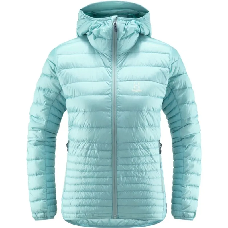 Chaqueta con capucha HAGLÖFS Micro Nordic para mujer (azul escarcha)